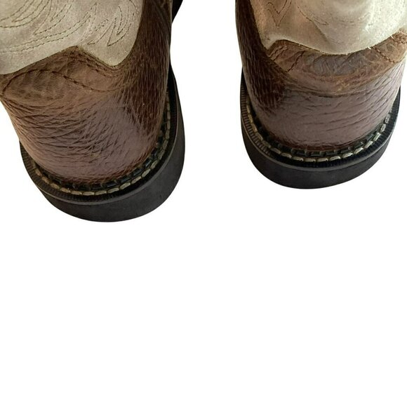 Ariat Fatbaby Western Boots Women's Sz 6B Leather Two-Tone Brown Rodeo Cowgirl - Picture 8 of 11
